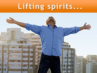 Lifting spirits...